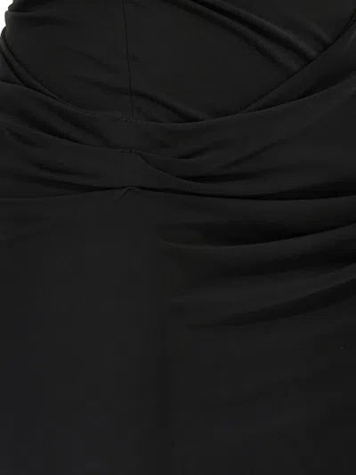 Jacquemus La Mini Robe Drapeado Asymmetric Draped Stretch-jersey Mini Dress