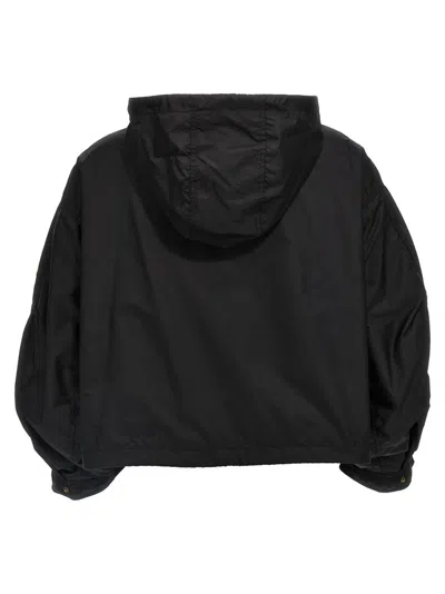 Moncler Polyester Windbreaker Fegeo With Hood And Elasticated Cuffs