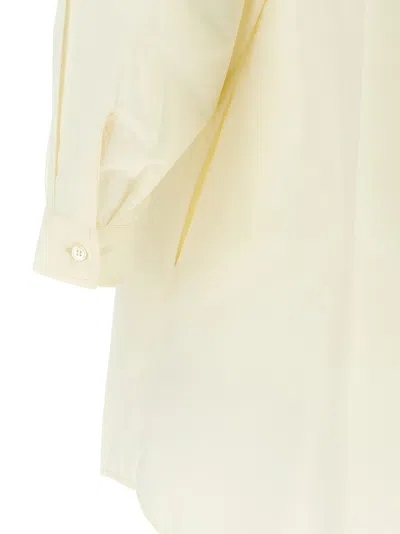 Mm6 Maison Margiela Mm6 By Maison Margiela Logo Print Chemisier Dress In Neutral