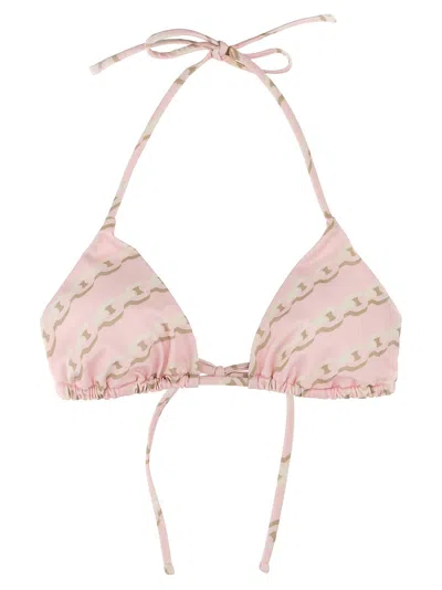 Versace 'treasure' Bikini Top In Pink