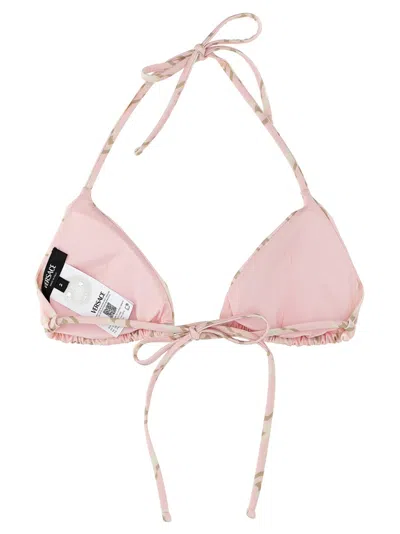 Versace 'treasure' Bikini Top In Pink