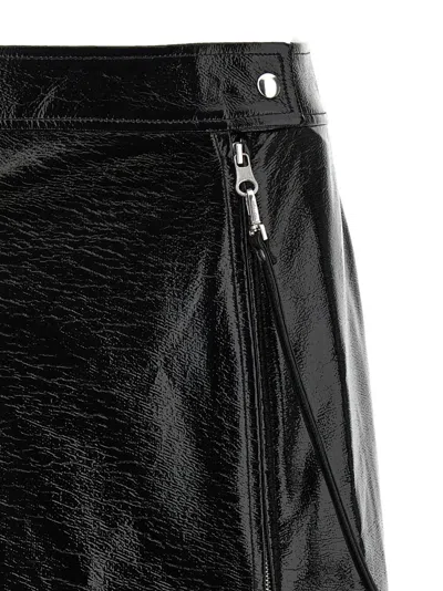 Courrèges Zipped Vinyl Skirt