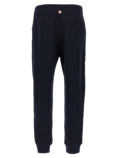 Thom Browne Classic Loopback Stripe' Joggers In Black