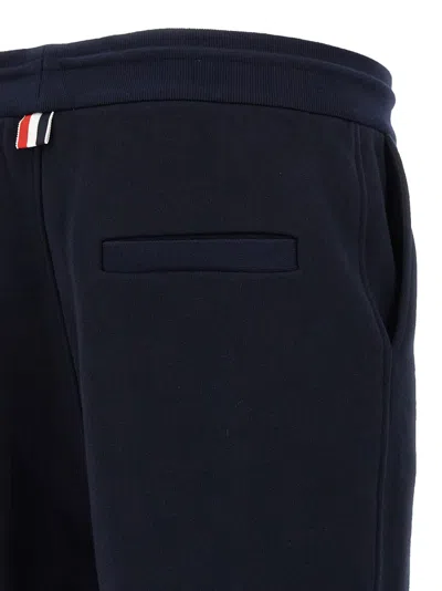 Thom Browne Classic Loopback Stripe' Joggers In Black