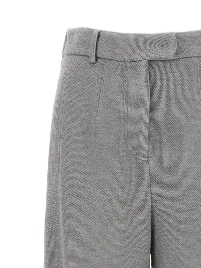 Brunello Cucinelli Trousers With Belt Loops And Pockets In Gray