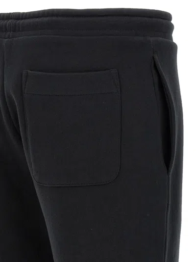 Moncler Cotton Joggers With Elasticated Cuffs And Drawstring Waistband In Black