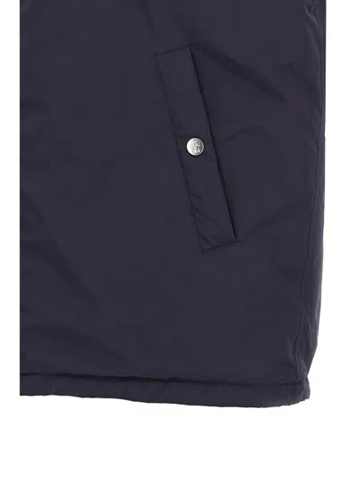 Brunello Cucinelli Water Resistant Nylon Vest In Blue