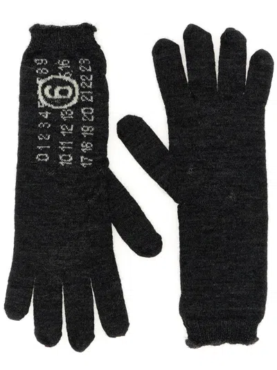 Mm6 Maison Margiela Mm6 By Maison Margiela Numeric Signature Gloves