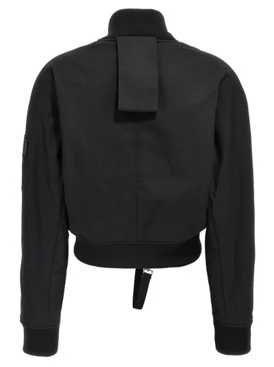 Courrèges Scuba Bomber Jacket Casual Jackets And Parka Black