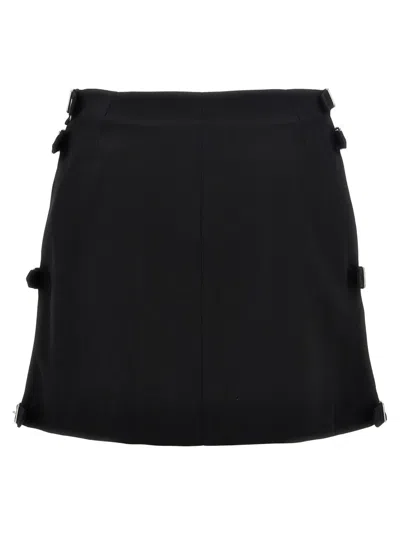 Courrèges Multi Sangle Wool Mini' Skirt