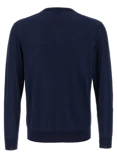 Ballantyne 'v Neck' Sweater In Blue