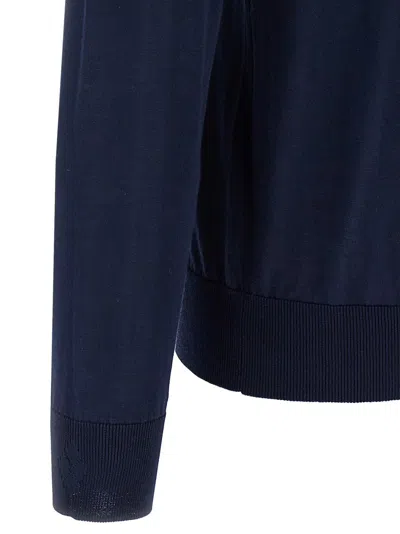 Ballantyne 'v Neck' Sweater In Blue