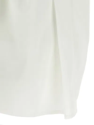 Junya Watanabe Cotton Poplin Blouse With Curled Flounce
