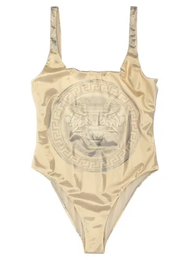 Versace La Coupe Des Dieux Beachwear In Gold