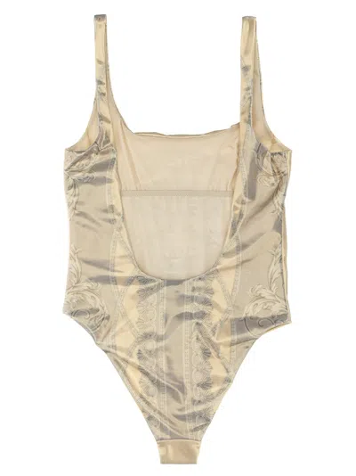 Versace La Coupe Des Dieux Beachwear In Gold