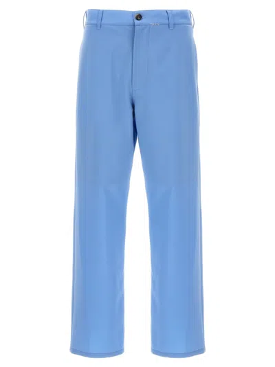 Marni Logo Embroidered Pants With Pockets And Loops