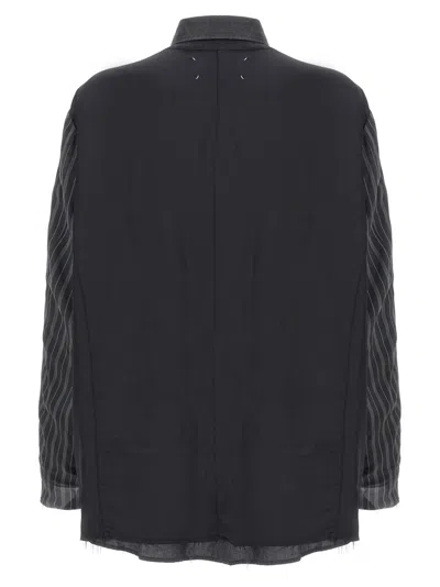 Maison Margiela Patchwork Reversible Jacket Casual Jackets And Parka Gray In Gray