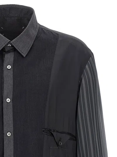 Maison Margiela Patchwork Reversible Jacket Casual Jackets And Parka Gray In Gray