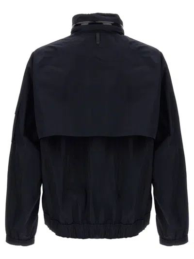 Mackage Midnight Blue Jacket With Detachable Overlay Panel In Blue