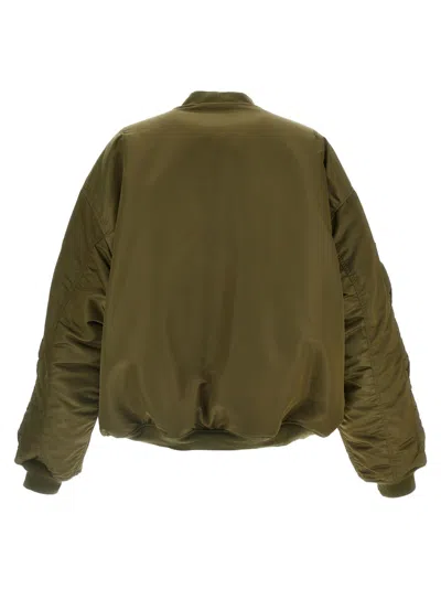 Vetements 'alpha Industries Edition' Reversible Bomber Jacket In Green