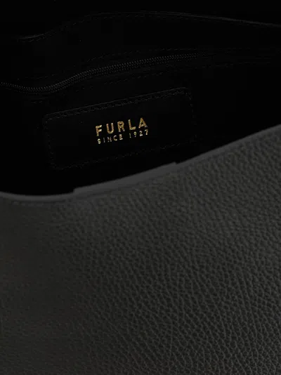 Furla Cloud Leather Shoulder Bag With Adjustable Strap