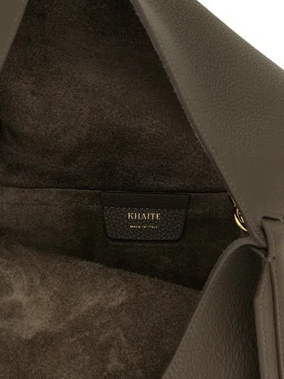 Khaite Lotus Small Shopping Bag In Gray