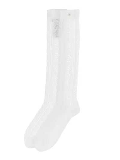 Valentino Garavani Socks In White
