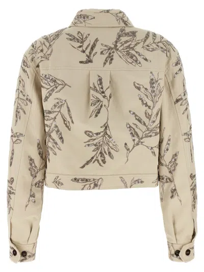 Brunello Cucinelli Cropped Linen Blend Jacket