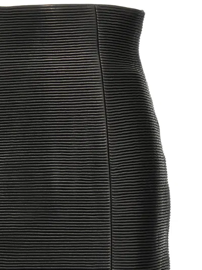Balmain Hw Rolled Skirts In Black