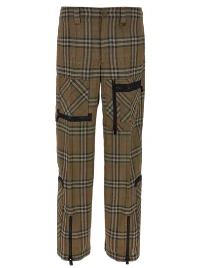 Burberry Cargo Pant With Embroidered Viscose Blend In Multi