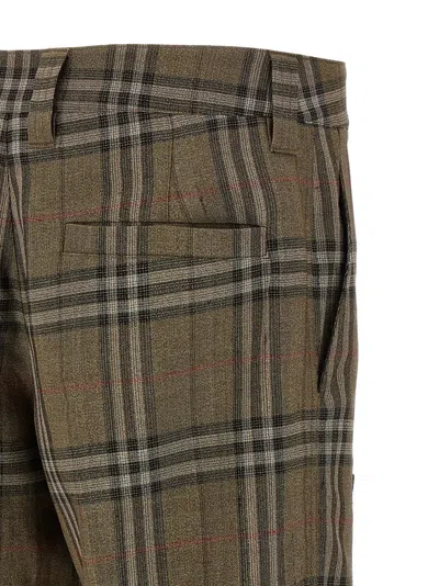 Burberry Cargo Pant With Embroidered Viscose Blend In Multi