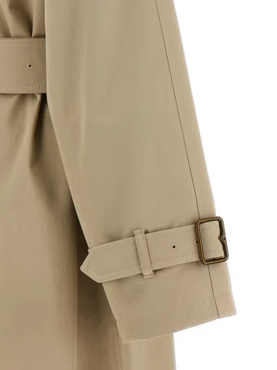 Burberry Cotton Gabardine Long Car Coat