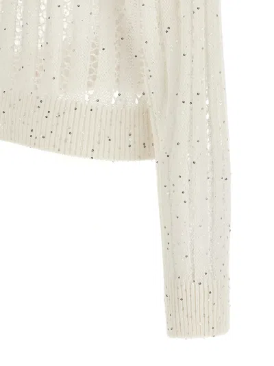 Brunello Cucinelli 'dazzling Ribbed Net' Cardigan