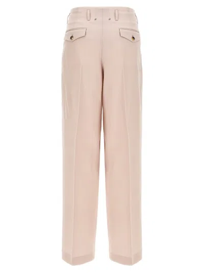 Golden Goose Wide-leg Wool Pants With Pleats