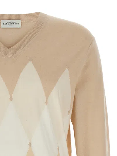 Ballantyne Argyle Sweaters And Cardigans In Brown