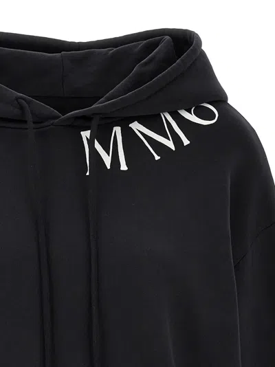 Mm6 Maison Margiela Mm6 By Maison Margiela Raw Cut Black Hoodie In Black