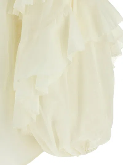 Zimmermann 'acacia Ruffle' Blouse In Yellow