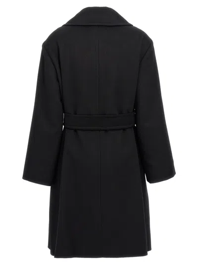 Max Mara Black Arona Wool Coat