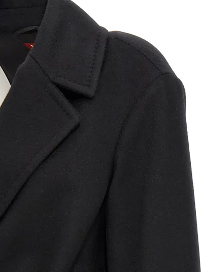 Max Mara Black Arona Wool Coat