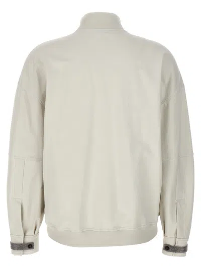 Brunello Cucinelli Monile Sweatshirt Gray In Gray