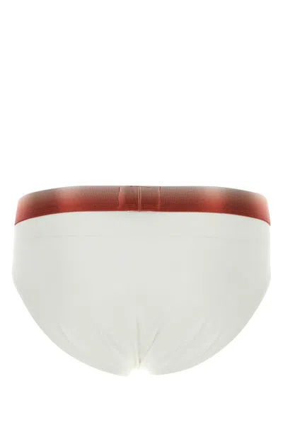 Emporio Armani White Stretch Cotton Brief In White
