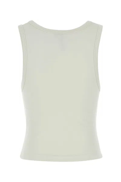 Entire Studios Chalk Stretch Cotton Tank Top In White
