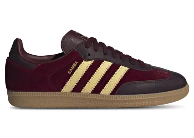 Pre-owned Adidas Originals Samba Og Velvet (women's) Sneakers In Shadow Red/maroon/gum In Multi