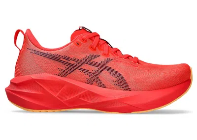 Pre-owned Asics Novablast 5 (women's) Sneakers In Flash Red/edo Purple In Multi