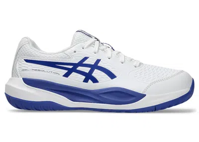 Pre-owned Asics Gelresolution X Sneakers In White/dark Cobalt Blue In Multi