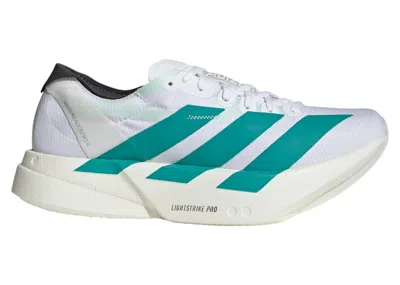Pre-owned Adidas Originals Adizero Adios Pro 4 (women's) Sneakers In Cloud White/pure Teal/carbon In Multi