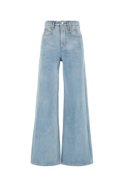 Isabel Marant Denim Lemony Flared Leg Jeans In Blue