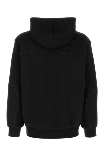 Mcm Stretch Polyester Blend Hooded Sweatshirt In Black