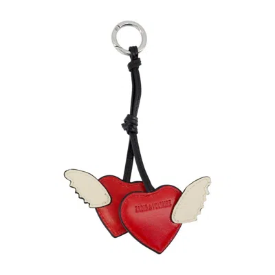 Zadig & Voltaire Zadig&voltaire Love Cherry Keychain In Black