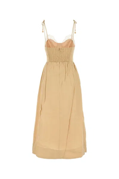 Farm Rio Lace-trimmed Floral-embroidered Midi Dress